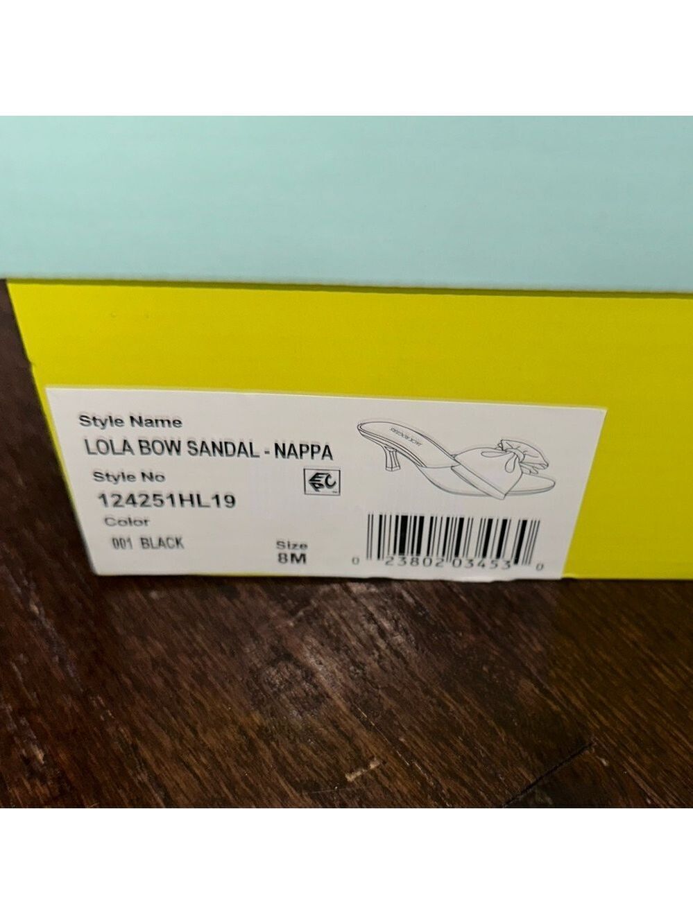 Jack Rogers-Lola Bow Mid Heel sandals black size 8 New in box. - Picture 16 of 16
